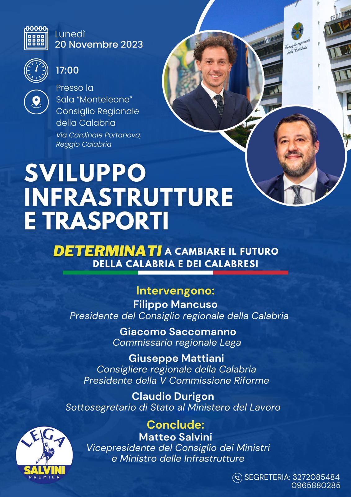 Sviluppo, infrastrutture e trasporti. Determinati a cambiare il futuro della Calabria e dei calabresi