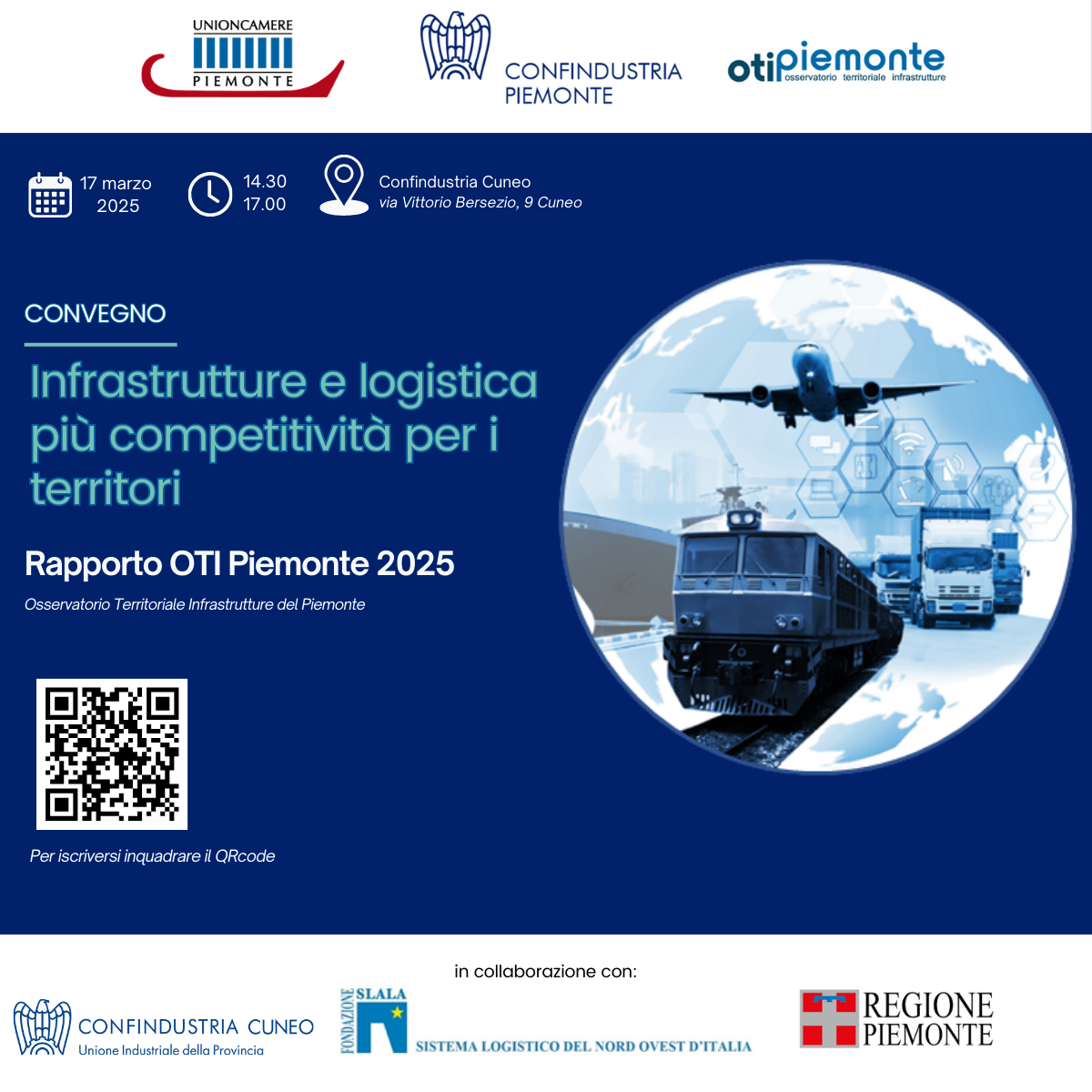 Infrastrutture e logistica più competitività per i territori. Rapporto OTI Piemonte 2025