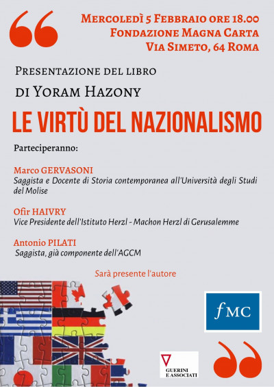 Presentazione del libro: “Le virtù del nazionalismo”