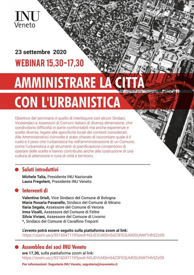 Amministrare la città con l'urbanistica