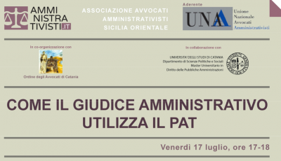 Come il giudice amministrativo utilizza il PAT
