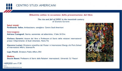 Presentazione del libro: "The rise and fall of OPEC in the twentieth century"
