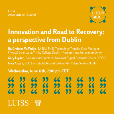 Innovation and Road to Recovery: a perspective from Dublin 