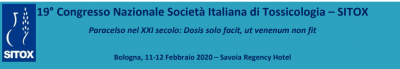 19° CONGRESSO NAZIONALE DELLA SOCIETÀ ITALIANA DI TOSSICOLOGIA