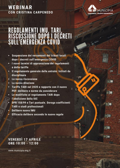 Regolamenti Imu, Tari, Riscossione dopo i decreti sull'emergenza Covid