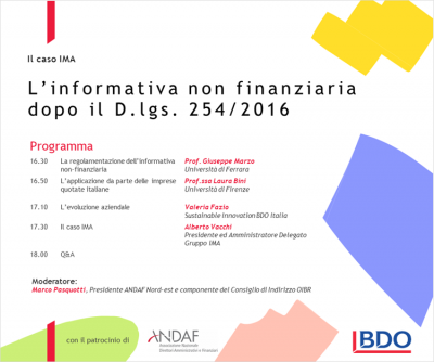 L’informativa non finanziaria dopo il DLGS 254/2016