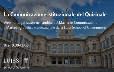 La Comunicazione istituzionale del Quirinale