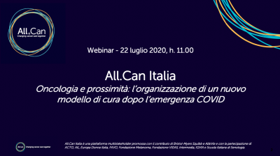 Oncologia e prossimità: l’organizzazione di un nuovo modello di cura dopo l’emergenza COVID