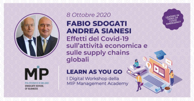 Effetti del #Covid19 sull’attività economica e sulle supply chains globali?