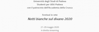 Festival Notti bianche sul divano 2020