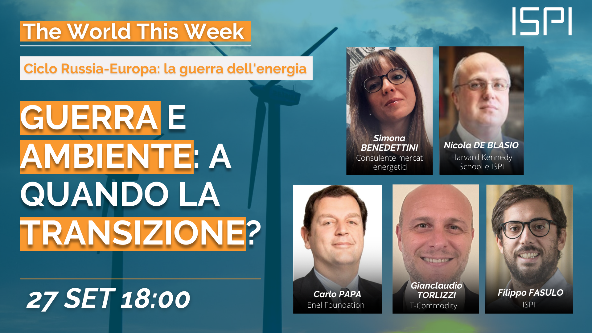 Guerra e ambiente: a quando la transizione? | Ciclo "Russia-Europa: la guerra dell'energia"