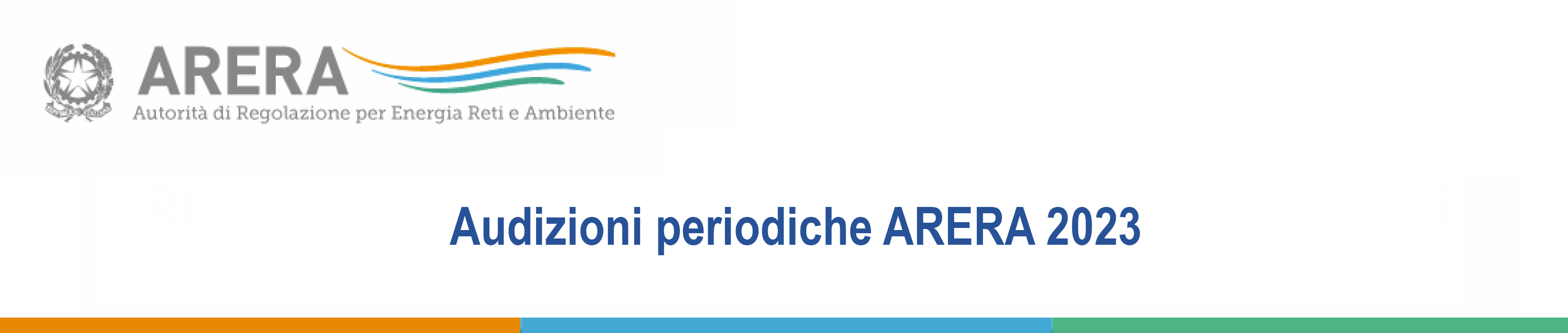 Audizioni periodiche AREA 2023