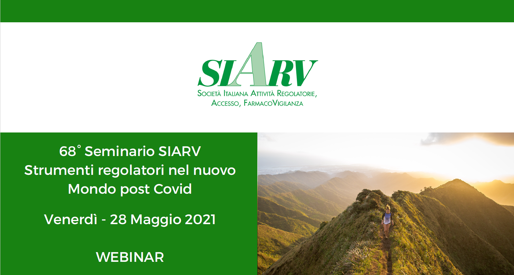 68° Seminario SIARV: Strumenti regolatori nel nuovo Mondo post Covid