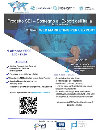 Web marketing per l’export