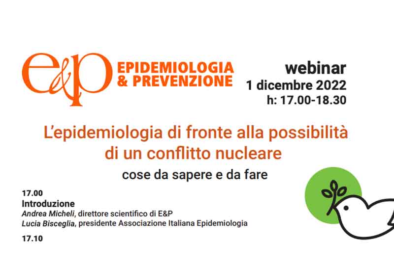 L&rsquo;epidemiologia di fronte alla possibilit&agrave; di un conflitto nucleare