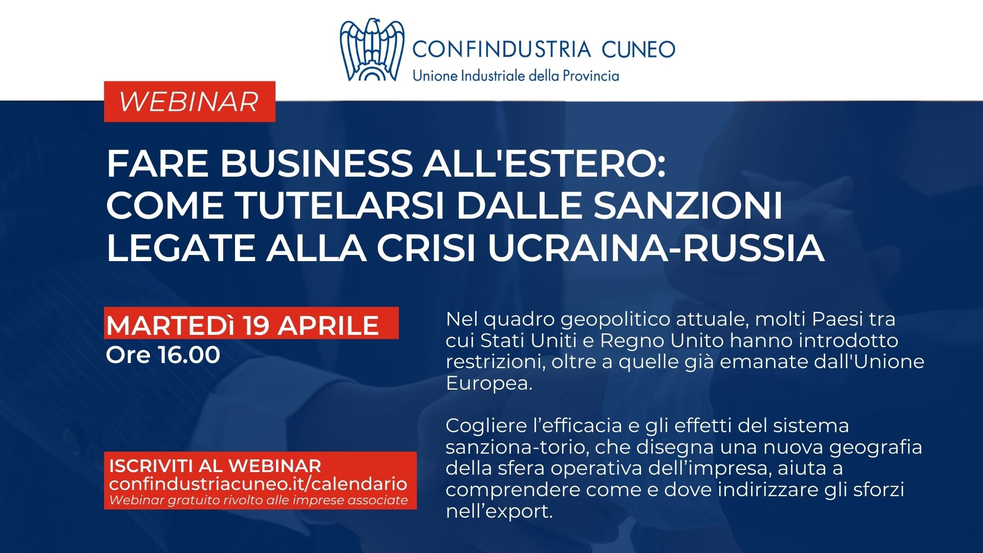 Fare business all&rsquo;estero: come tutelarsi dalle sanzioni legate alla crisi Ucraina-Russia