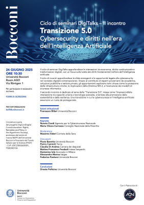 Transizione 5.0: Cybersecurity e diritti nell’era dell’Intelligenza Artificiale